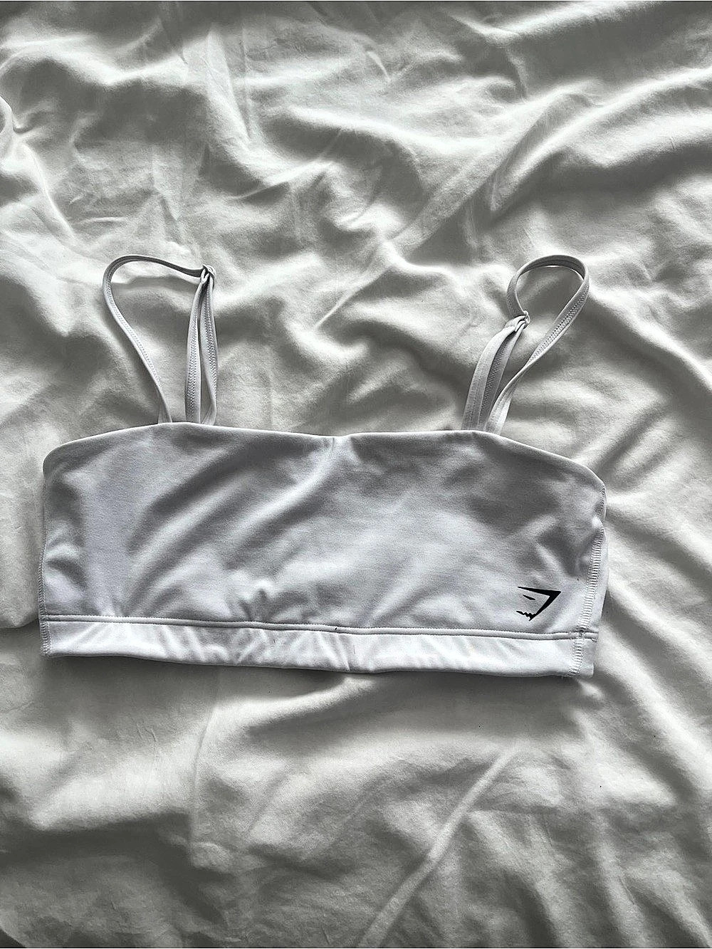 Gymshark Square Neck Sports Bra White SMALL